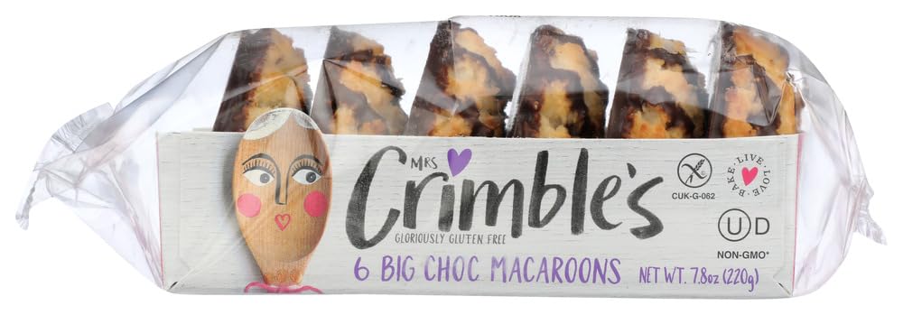 Mrs. Crimble's Chocolate Macaroons 7.8 oz each (4 Items Per Order)