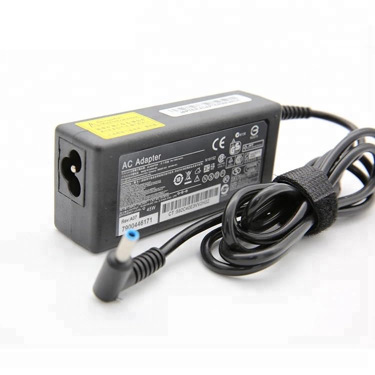 Cargador para Portátil HP, 45W, 19.5V, 2.31A, Punta Azul 4.5x3.0mm con Pin Central, Compatible con HP Pavilion, Envy, EliteBook, ProBook, Stream
