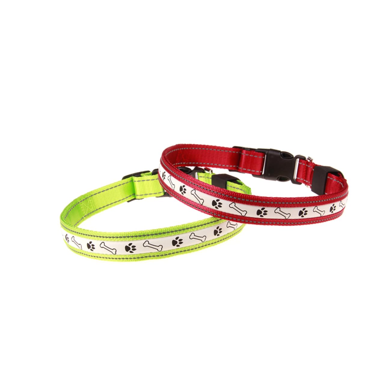 BESPORTBLE 3pièces Collier LED Clignotant Rechargeable pour Chien Lumineux Et Ajustable Sécurité Vert