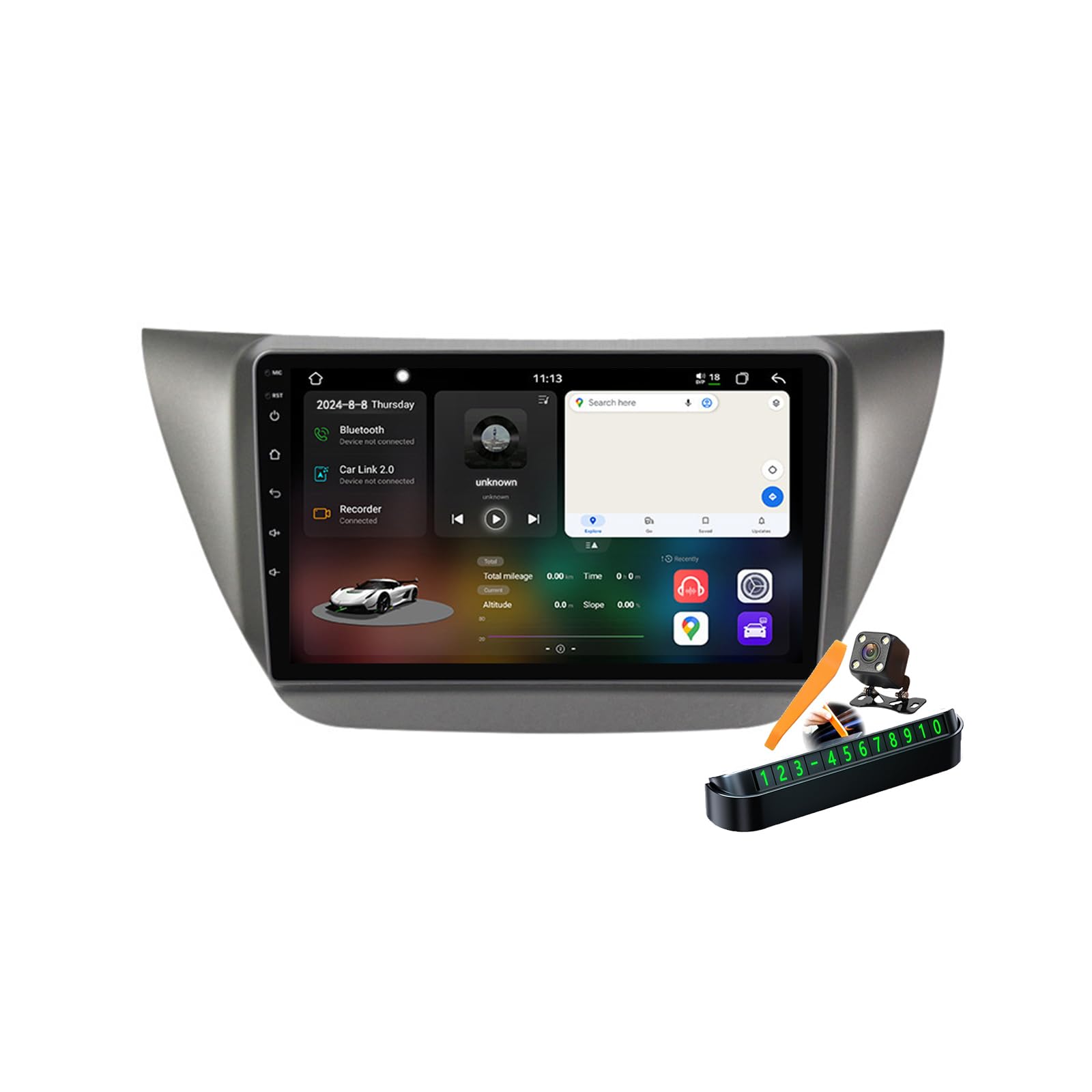 Autoradio 2 Din Android 14.0 Lancer IX 2006-2010 Écran Tactile 9'' Multimédia GPS