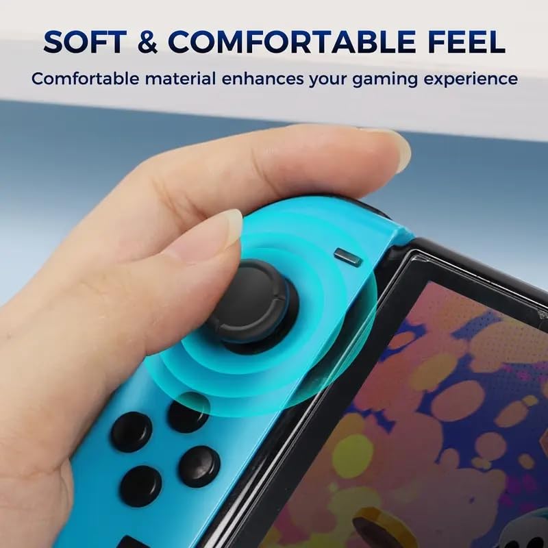 Cubierta Joystick Switch, Grips para Joystick, Fundas para thumbstick, Tapas para Pulgares de switch, joystick Thumb Stick, Compatible con Nintendo, Silicona, 3 Pares - imagen 3