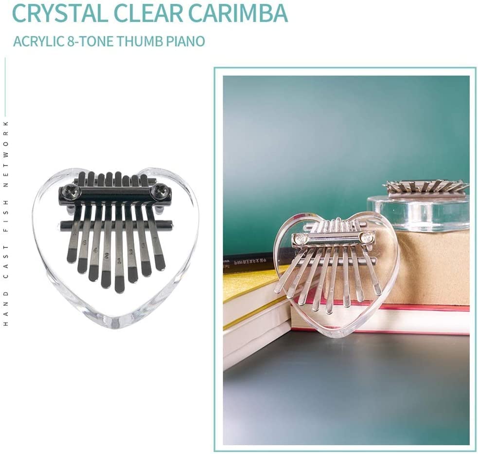 Générique Mini Doigt Kalimba Pouce Piano Portable Pouce Piano Cristal Clair Kalimba Instrument 8 Touches Mini Pouce… - Les Beatles, Paul McCartney, John Lennon, RIngo Starr, George Harrison Générique Mini Doigt Kalimba Pouce Piano Portable Pouce Piano Cristal Clair Kalimba Instrument 8 Touches Mini Pouce… – Image 7