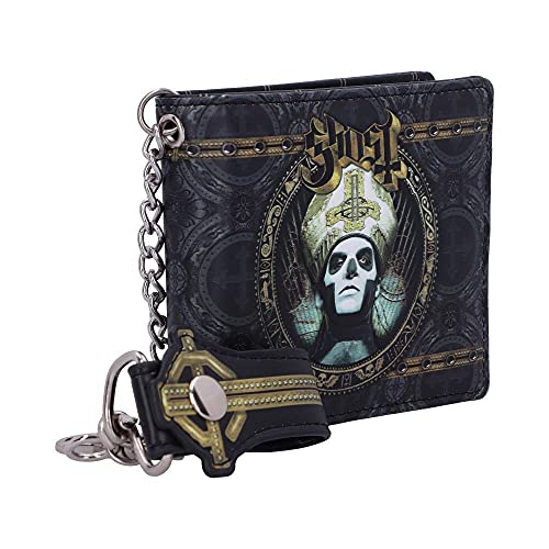 Nemesis Now Ghost Papa Emeritus Gold Wallet, Premium Licensed Giftware, Hand-Painted, Gothic Design, Multiple Slots for Cards and Cash4