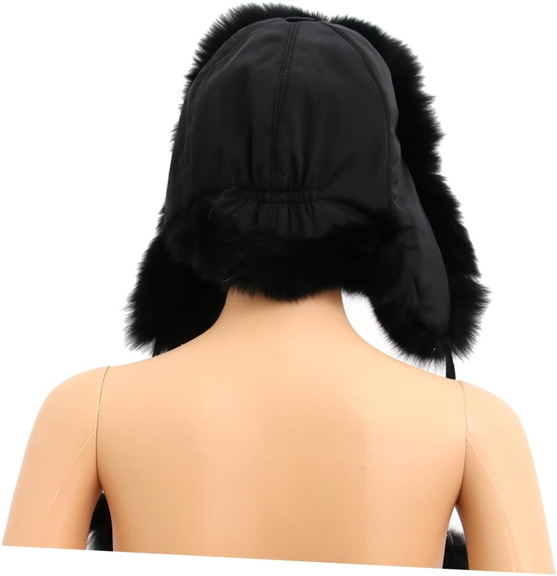 Plush Fur Hat for Women Girls, Black Winter Warm Keeping