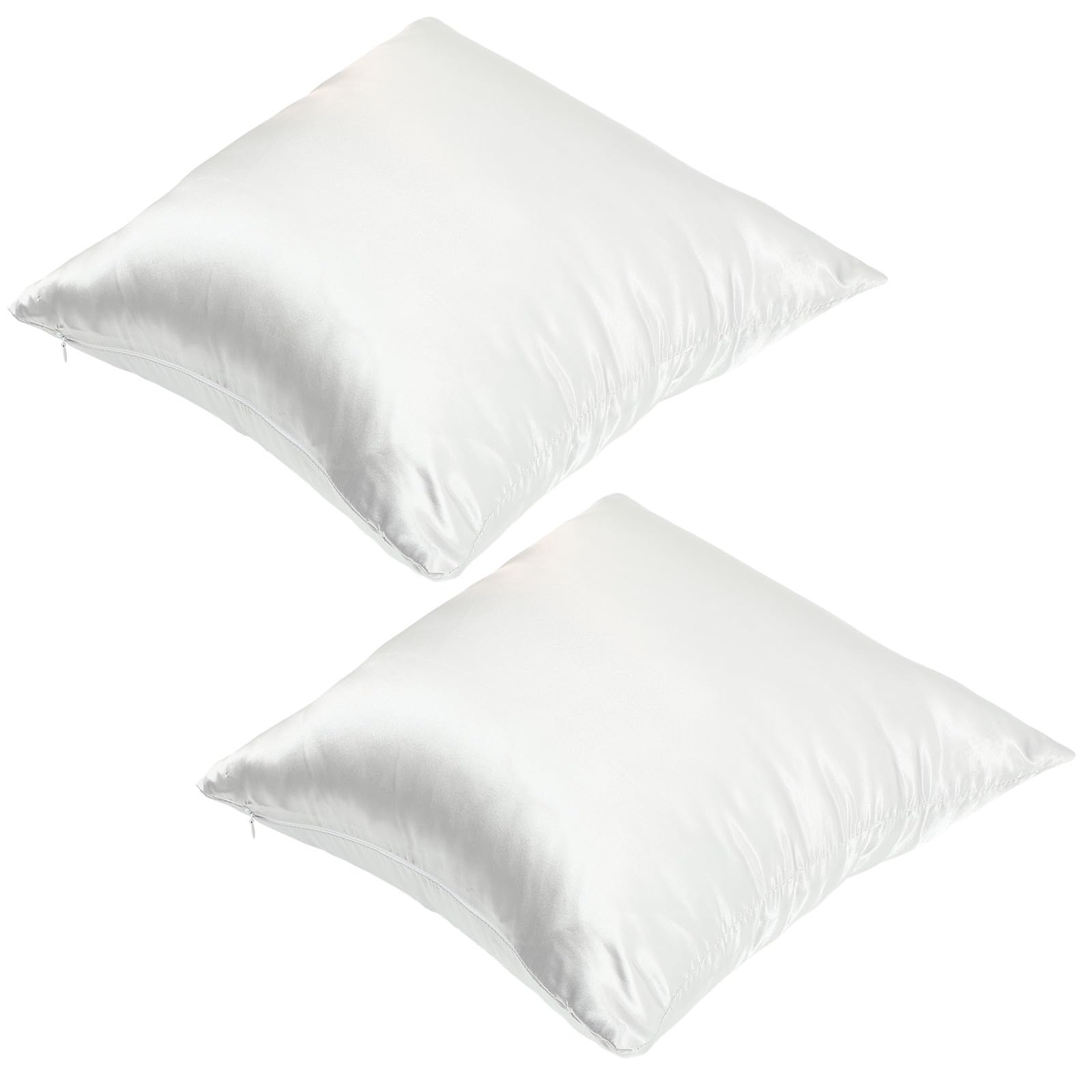 Fundas de almohada de satén gris cojines decorativos Toyvian 40x40 casa