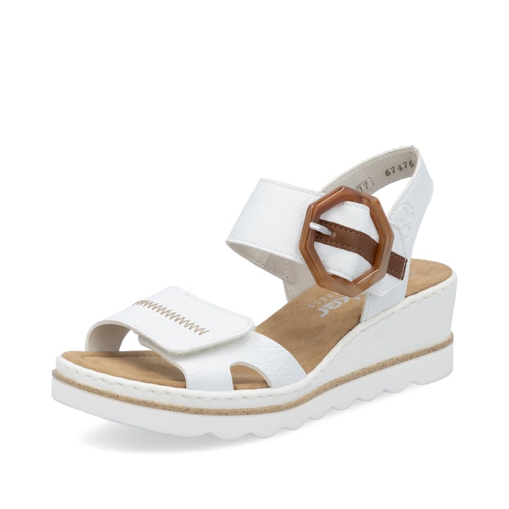 Rieker Damen Keilsandalen 67476, Frauen Sandalen