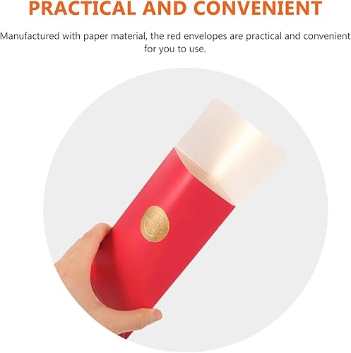 Miniatura 3 de EXCEART 6 sobres rojos de Año Nuevo chino, sobres de dinero de Año Nuevo Lunar 2024, paquetes rojos, paquete de Hong Bao Lai See para festival de