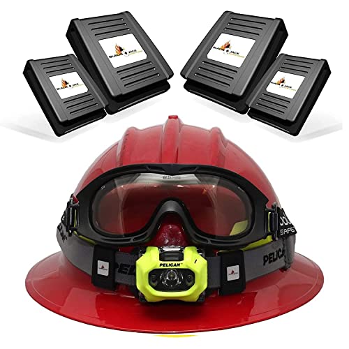 Blackjack Industrial Double Down Headlamp Clips | Retention Strap System for Fire Helmets | Works on Traditional and Modern Fire Helmets | Structural and Wild Land Firefighters | Pack of 30