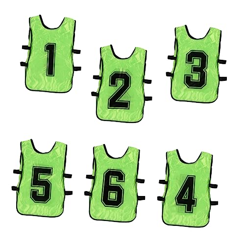 GALPADA 6Pcs Practice Vests Durable Polyester Open Sided Scrimmage Team Gear Breathable Vest for Sports Training for Team Practices and Sports Events