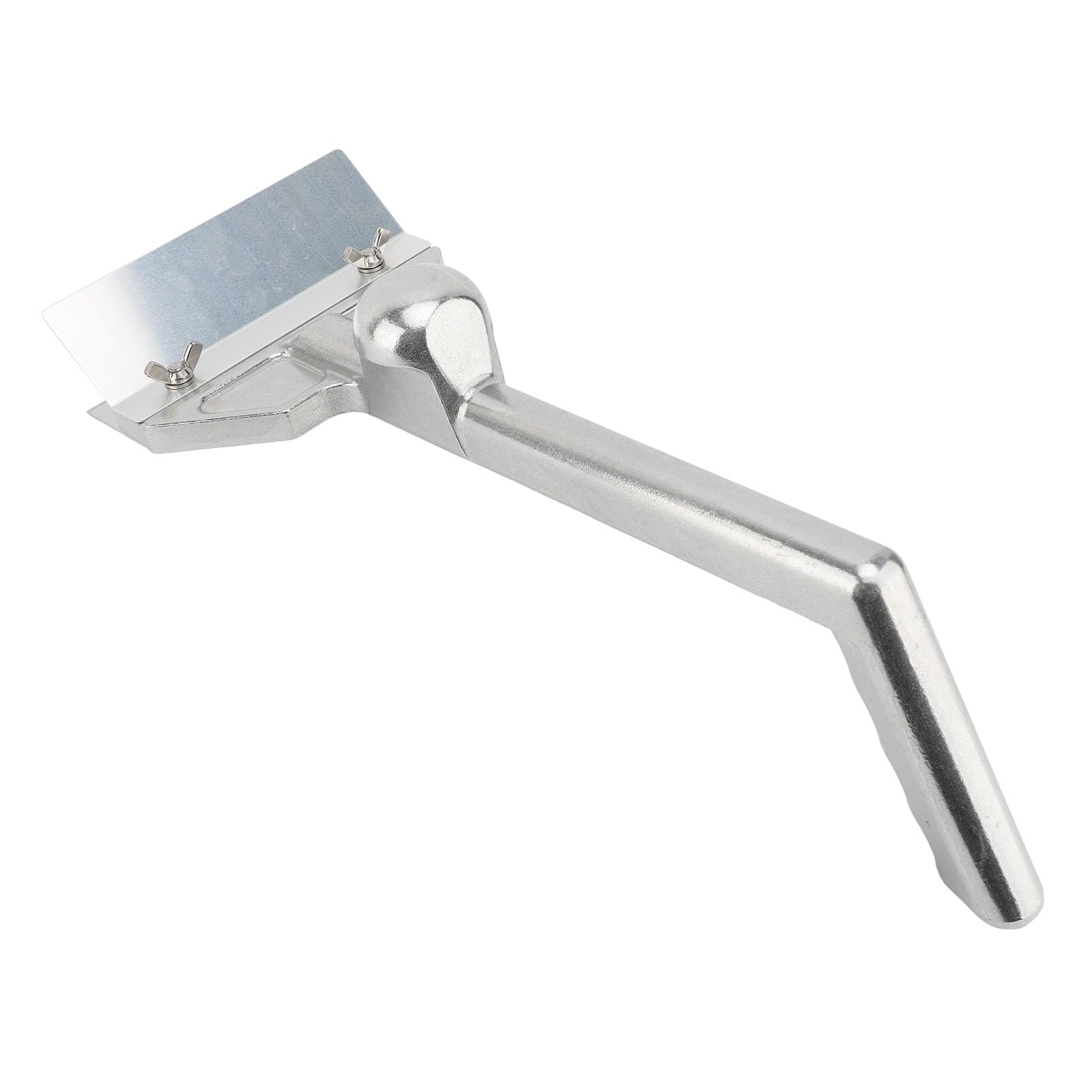 JAOCDOEN Griddle Scraper with Replacement Stainless Steel Blades Long Ergonomic Handle Aluminum Flat Top Grill Scraper for Home Commercial Use