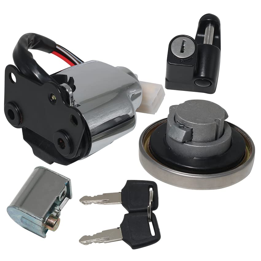 Gas Cap Ignition Switch for Honda 1992-1998 Steed 400,2000-2002 Shadow 400,1988-2008 VLX600 VT600,1995-1997 VT250 Magna 250,1997-2005 VT750 Shadow 750 Ignition Switch Gas Cap