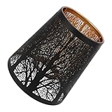 Sculpture : l'abat-jour en fer forestier se caractérise par des techniques de sculpture complexes qui représentent soigneusement des motifs forestiers et renforcent ainsi l'attrait artistique et le charme visuel du Abat-jour de table en forme d'arbre, petit abat-jour