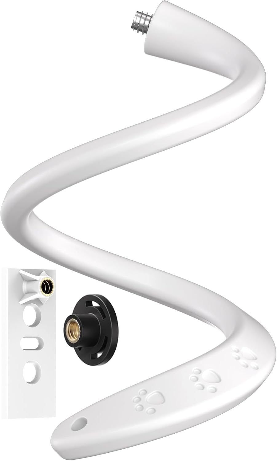Flexible Twist Mount for Indoor/Outdoor Security Cameras,1-Pack Universal 1/4"-20 Adjustable Camera Bracket Compatible with Ring, Blink, Arlo, Wyze and More, 17.7-Inch Gooseneck,No-Drill Installation