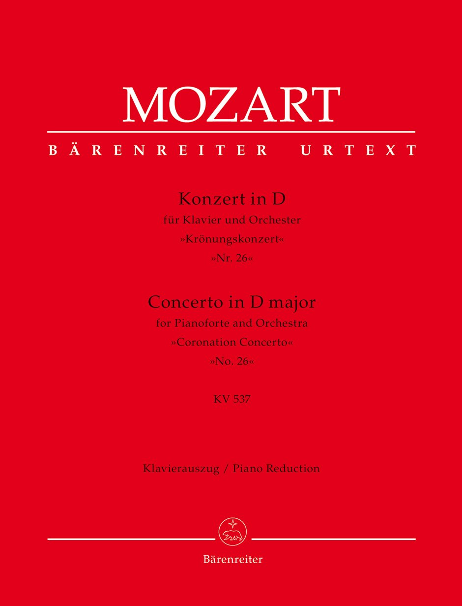 Concerto for Piano No.26 in D major K.537 (Two Piano Reduction)      Sheet music – September 6, 2017