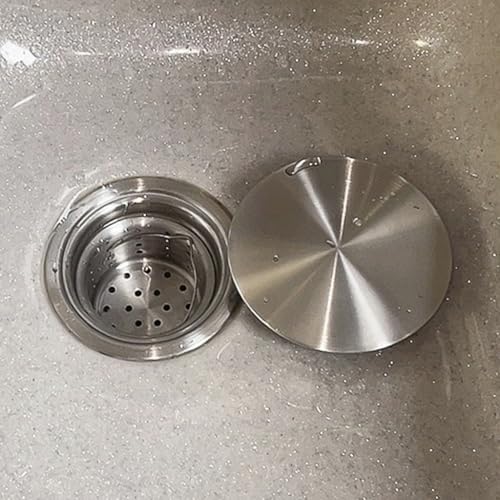 Tapa de desagüe de acero inoxidable 304 tipo plano 2 pcs