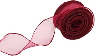 3/5 Uds. De cintas de 10 yardas por rollo, cinta de seda de gasa, satén de Organza for envolver manualidades, decoración, ramos de boda, suministros de costura de corona Para Boda(Pink,4pcs)