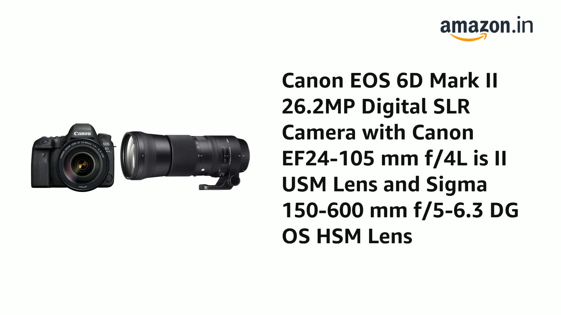Buy Canon EOS 6D Mark II 26.2MP Digital SLR Camera with EF24-105