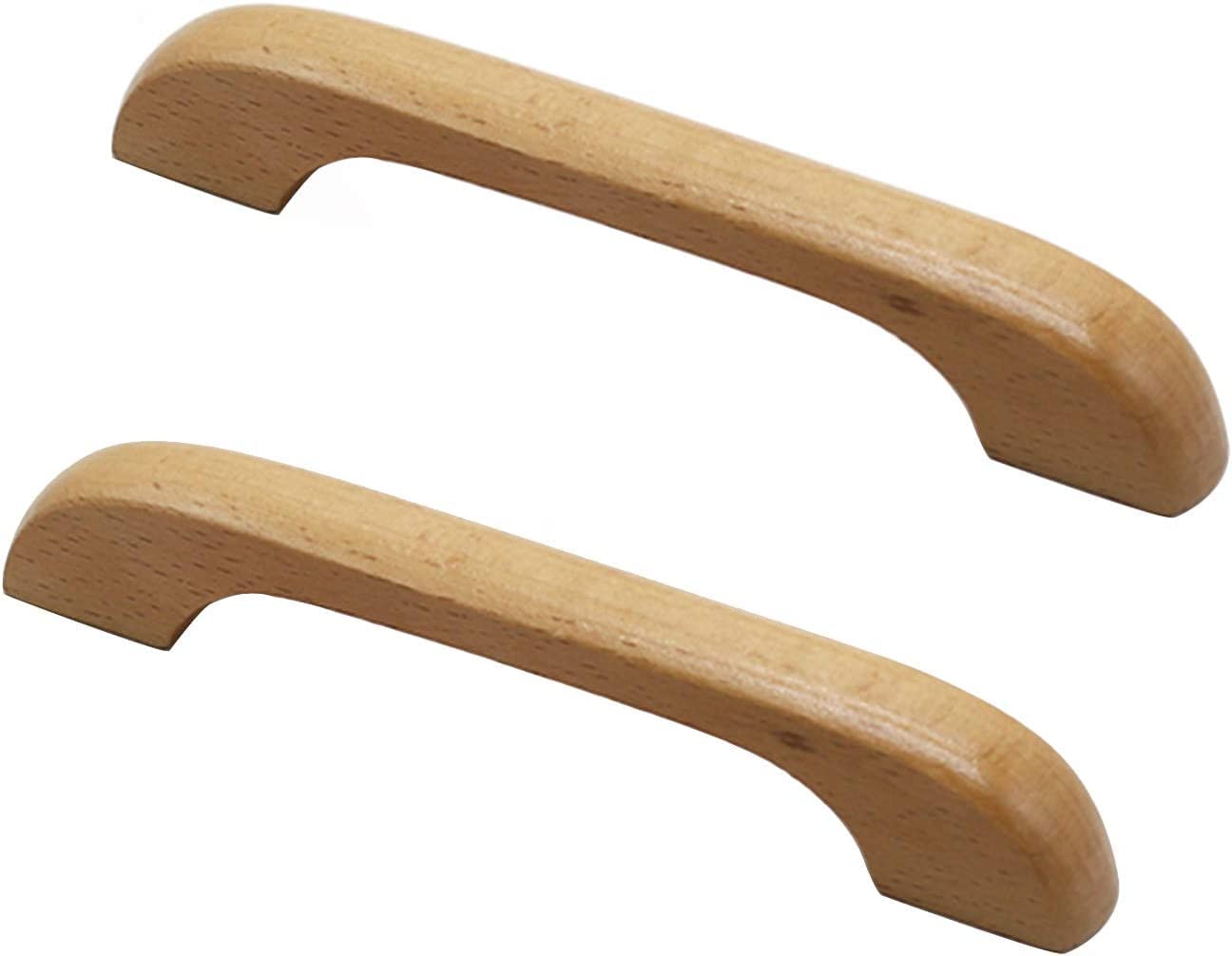 Poignées de tiroir en bois naturel | Boutons de placard polyvalents Pack de 2