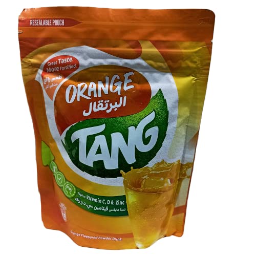 Image of Tang Orange Drink Powder (Imported) Pouch, 375 g (Pack of 3)