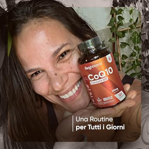 Coenzima Q10 200mg, Ubiquinone Puro 100%, 120 Capsule Vegane (4 mesi), Alto Dosaggio,1 Capsula al Giorno, Coq10 200mg Fermentato Naturalmente, Coq10 ad Alta Biodisponibilità senza OGM, Q10 Coenzima - 4