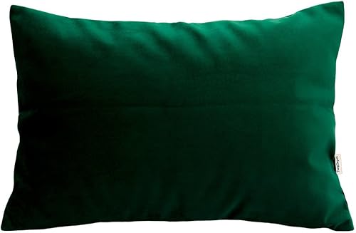 Miniatura 1 de TangDepot - Funda de almohada de terciopelo macizo, funda de almohada, fundas de almohada supersuaves de lujo, muchas opciones de color y tamaño,