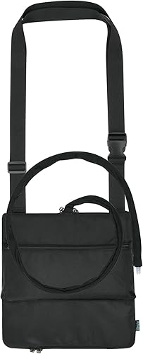 Beautyflier Soporte para bolsa de drenaje de orina con cubierta de tubo de catéter y correa de hombro ajustable, funda para bolsa de catéter para