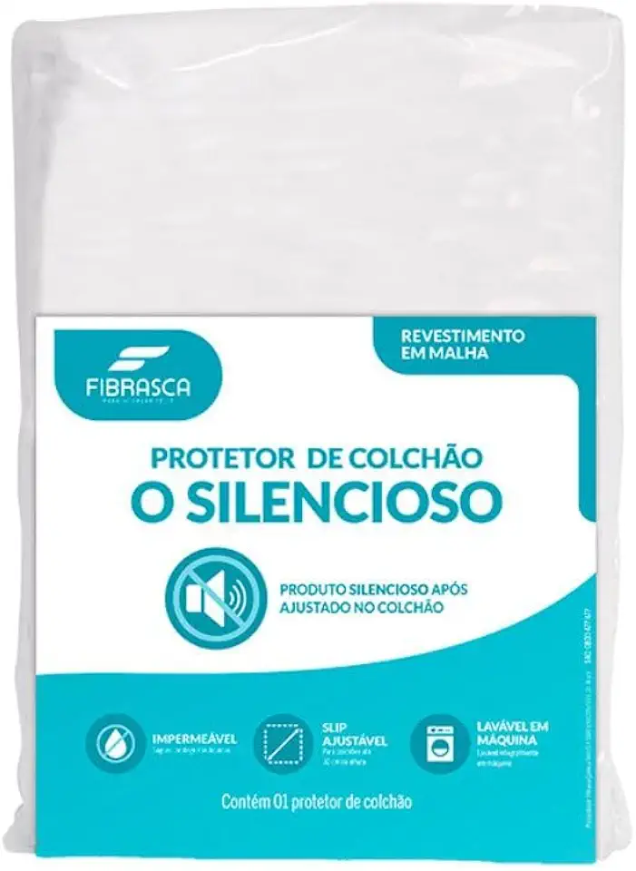 Fibrasca Protetor de Colchão Impermeável O SILENCIOSO – Casal 140 x 190 cm