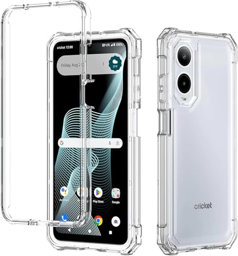 Eaglecell - for Cricket Icon 6, AT&T Verge (SL219C/A) - Full Cover Shockproof Protective Phone Case - Clear