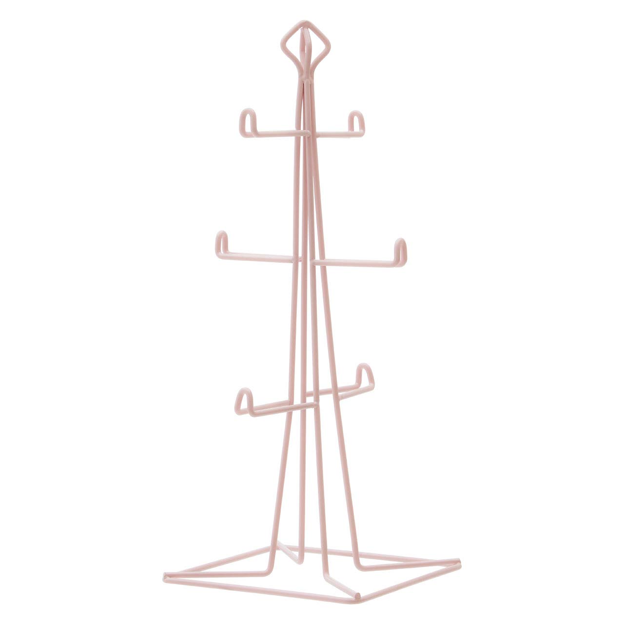 Premier Housewares 6 Cup Mug Tree - Pink Iron Finish