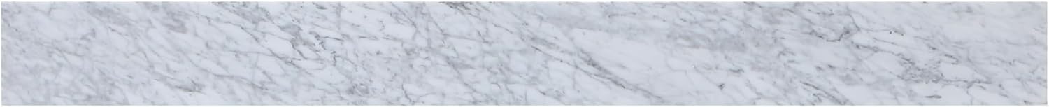 42" Backsplash, Traditional Style, Carrara White