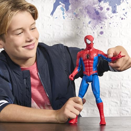 Marvel Spider-Man Titan Serie Action-Figur, 30 cm großes Superhelden-Spielzeug für Kinder ab 4 Jahren, Rot – Ansicht 4