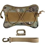 LIVANS Tactical K9 Side Bag, Small Horizontal Molle Pouch for Service Dog Harness Tactical Dog Vest