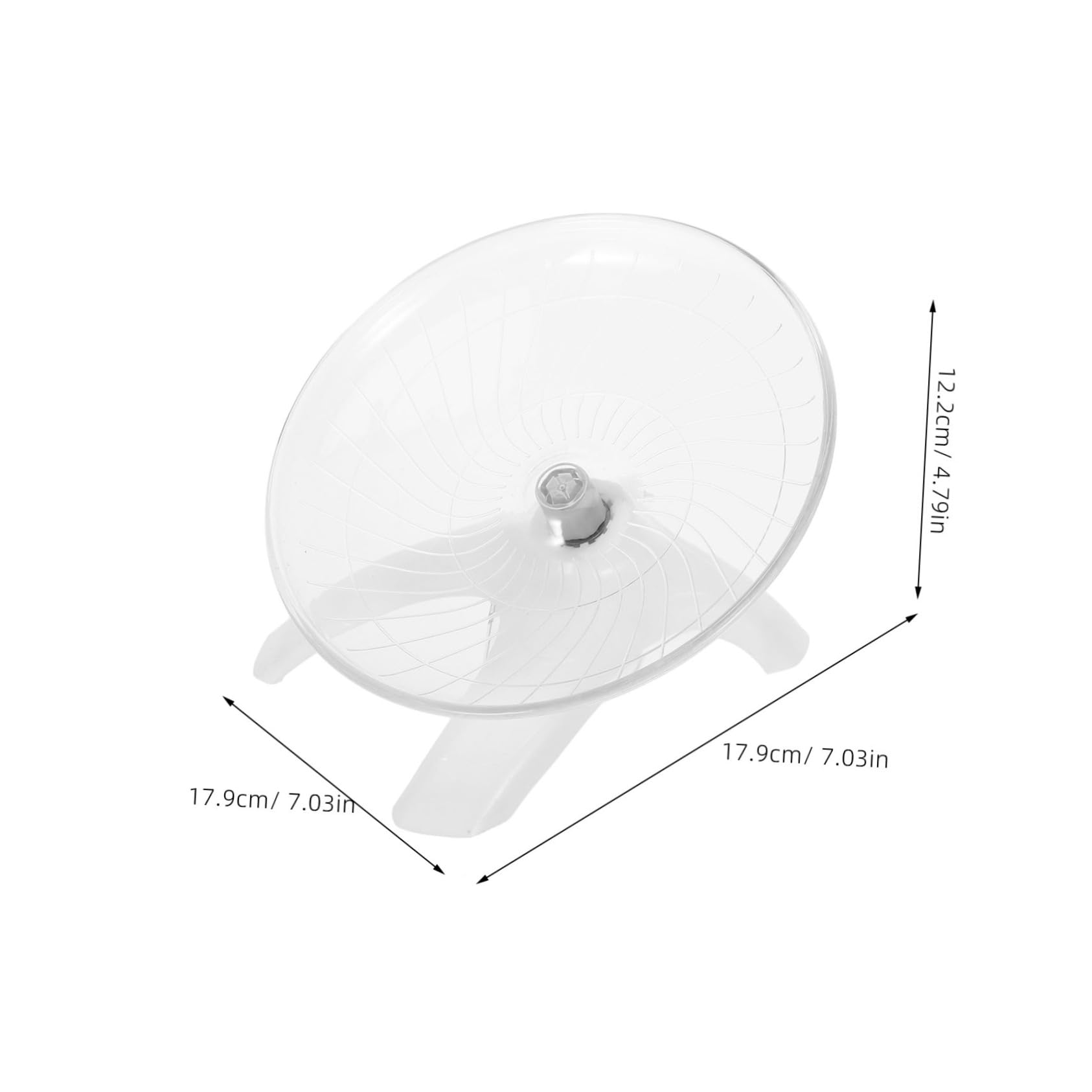 LIOOBO Dwarf Hamster Saucer Wheel Silent Running Exercise Toy for Hamsters Rats and Guinea Pigs Safe Abs Plastic
