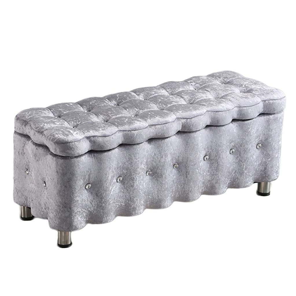 Repose-pieds ottoman avec grand coffre de rangement et banc de canapé rembourré