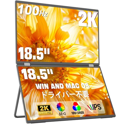 Amazon.co.jp: InnoView デュアル モバイルモニター 18.5インチ 2K