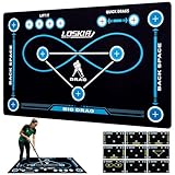 LOSKIA Field Hockey Training Mat (59 x 35.4IN), Non-Slip Field Hockey Training Equipment for All Ages, Ideal Gifts for Indoor and Outdoor Practicing with Carry Bag