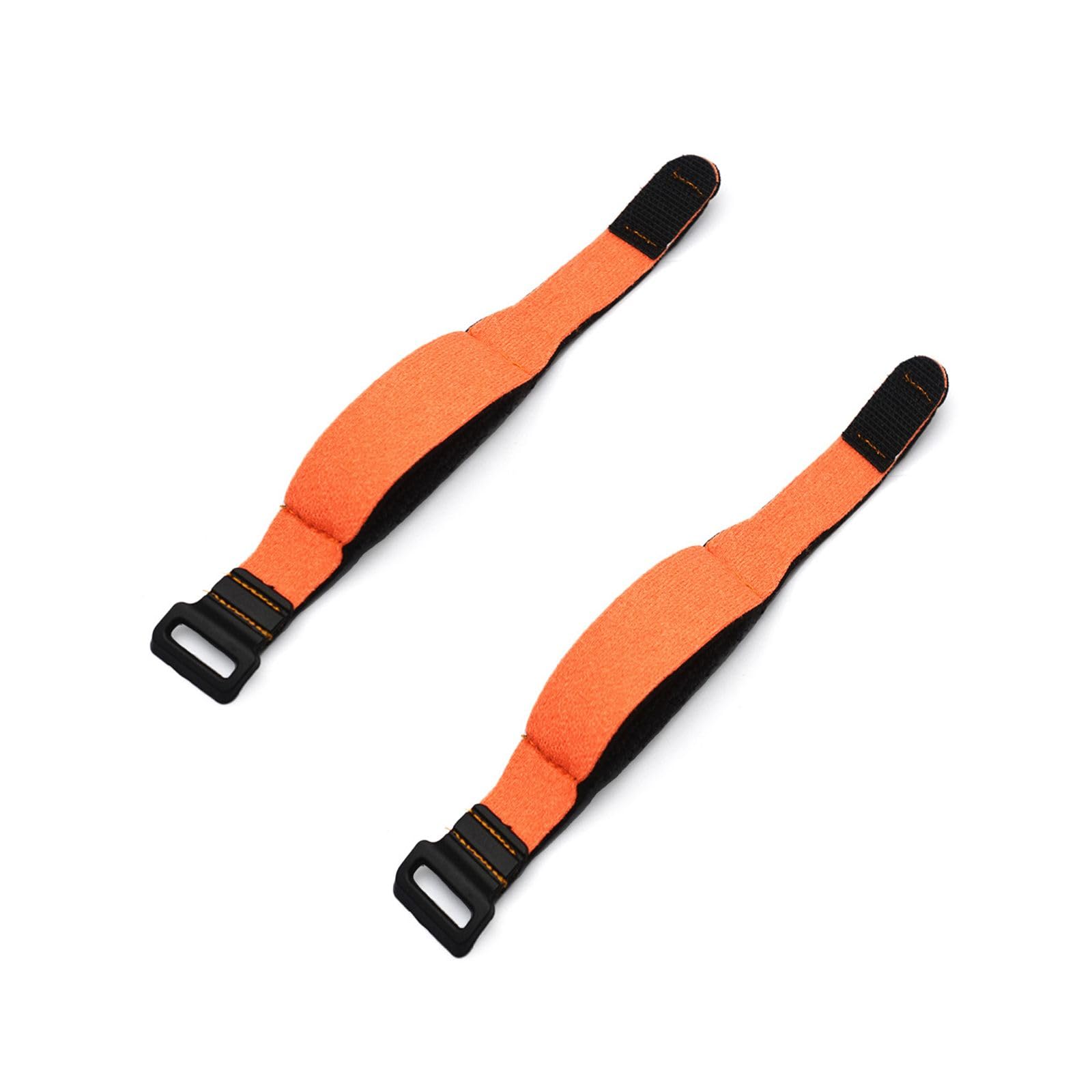 ZZRLQJ Guitar String Dampener? Guitar String Cover Strap, Adjustable Bass Mute, Fretboard Mute Strap, 2-Pack, Musical Instrument Accessories (Orange Large)