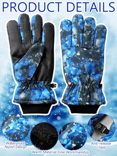 Image of Geyoga Kids Waterproof Winter Snow Ski Gloves