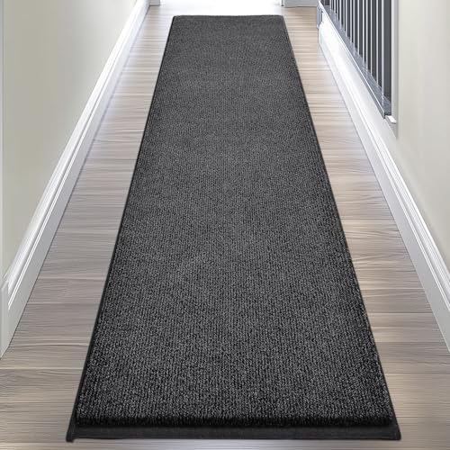 Image of Washable Runner Rug 24 inch x 96 inch Rectangular, Non Slip Absorbent Indoor Entryway Rug for Floor, Laundry, Hallway, Bedroom (Roll Packing)