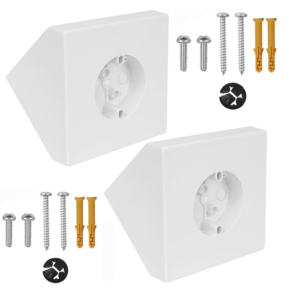 Ceiling Fan Mounting Bracket Kit,Ceiling Fan Angle Mount Box Fits FB900-1 Cathedral Ceiling Angles of 80° or Up, White. (2)