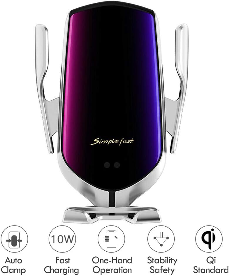 caricabatterie per telefono senza fili per slot per cd da auto