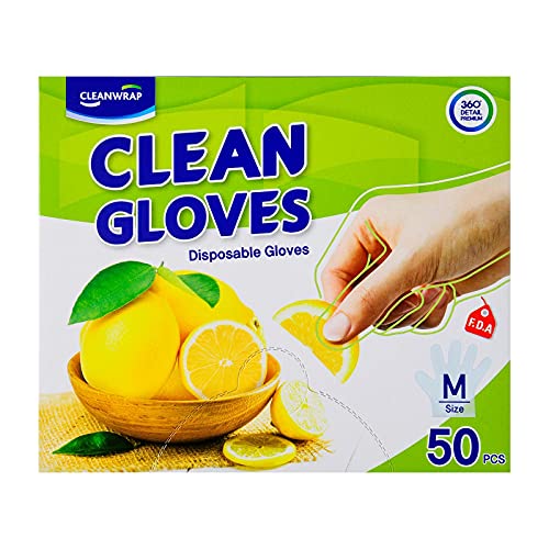 Cleanwrap C81017 Clean Disposable Gloves (50 Pieces)