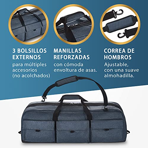 Funda para telescopio Celestron acolchada y repelente al agua de 76x29x25 cm con correa ajustable 4