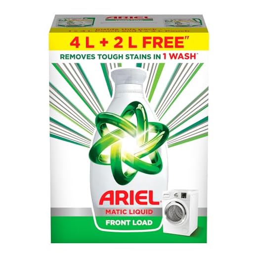 Ariel Front Load Liquid Detergent, 4 Ltr + 2 Ltr free, Removes Tough Stains, Specially designed for Front Load Washing Machine