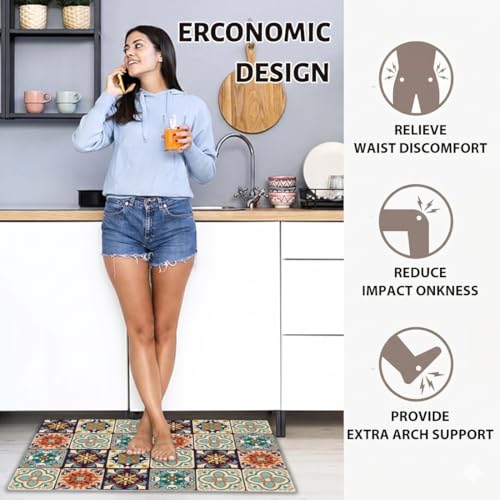 Image of Kitchen Anti Slip Mat for Floor, Waterproof Washable Kitchen Mats, Non Slip Kitchen Floor Mats for Home, Soft Mats for Kitchen, Kitchen Mats for Floor Anti Slip (RAJWADI MAT)