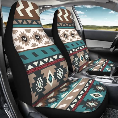 Housses de siège avant géométrie navajo pour rénover et protéger vos sièges auto