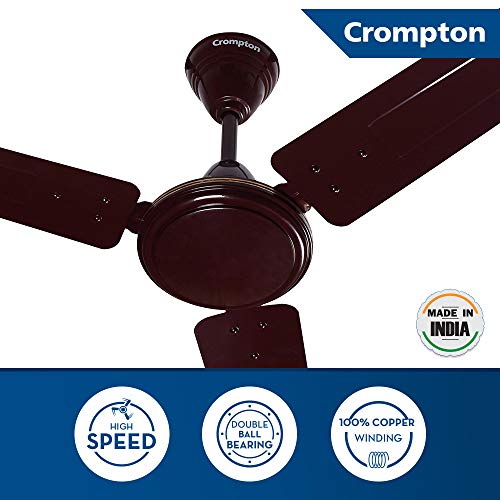 Image of Crompton Sea Wind 1200 mm (48 inch) High Speed Ceiling Fan (Lustre Brown), Pack of 1