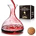 Baban Carafes à Décanter, Décanter en Vin, Base Exquise en Forme de Montagne, Artisanat en Verre de Haute Qualité, Cadeau pour Mari, Papa et Amateur de Vin - 1000 ml