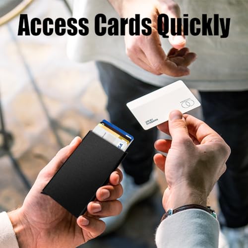 Image of FurArt Slim Minimalist Wallet RFID Credit Card Holder for Men | slim minimalist compact rfid id window thin