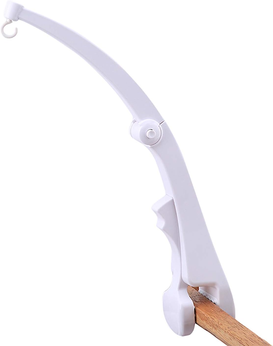 fenghgoxu Baby Music Mobile Belt arm for Crib Clip Bracket Bed Bell Music Box Standard Children's Songs Optional, White (Bracket)